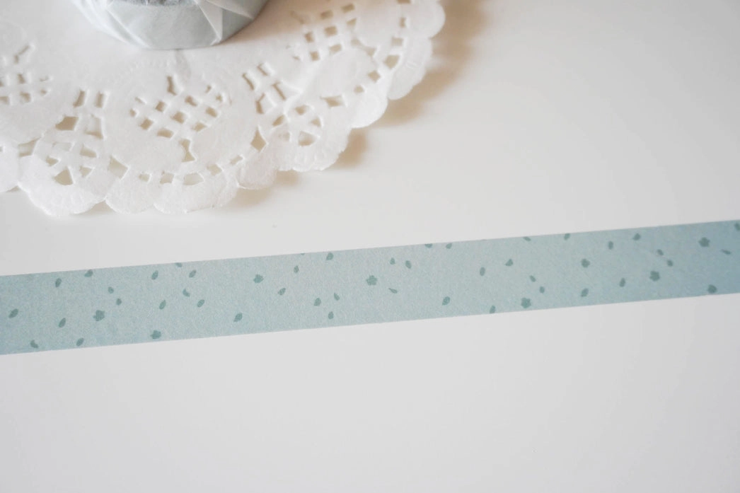 Petal Rain Peppermint Washi Tape round bestselling