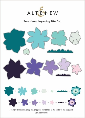 Succulent Layering Die Set premium rubber
