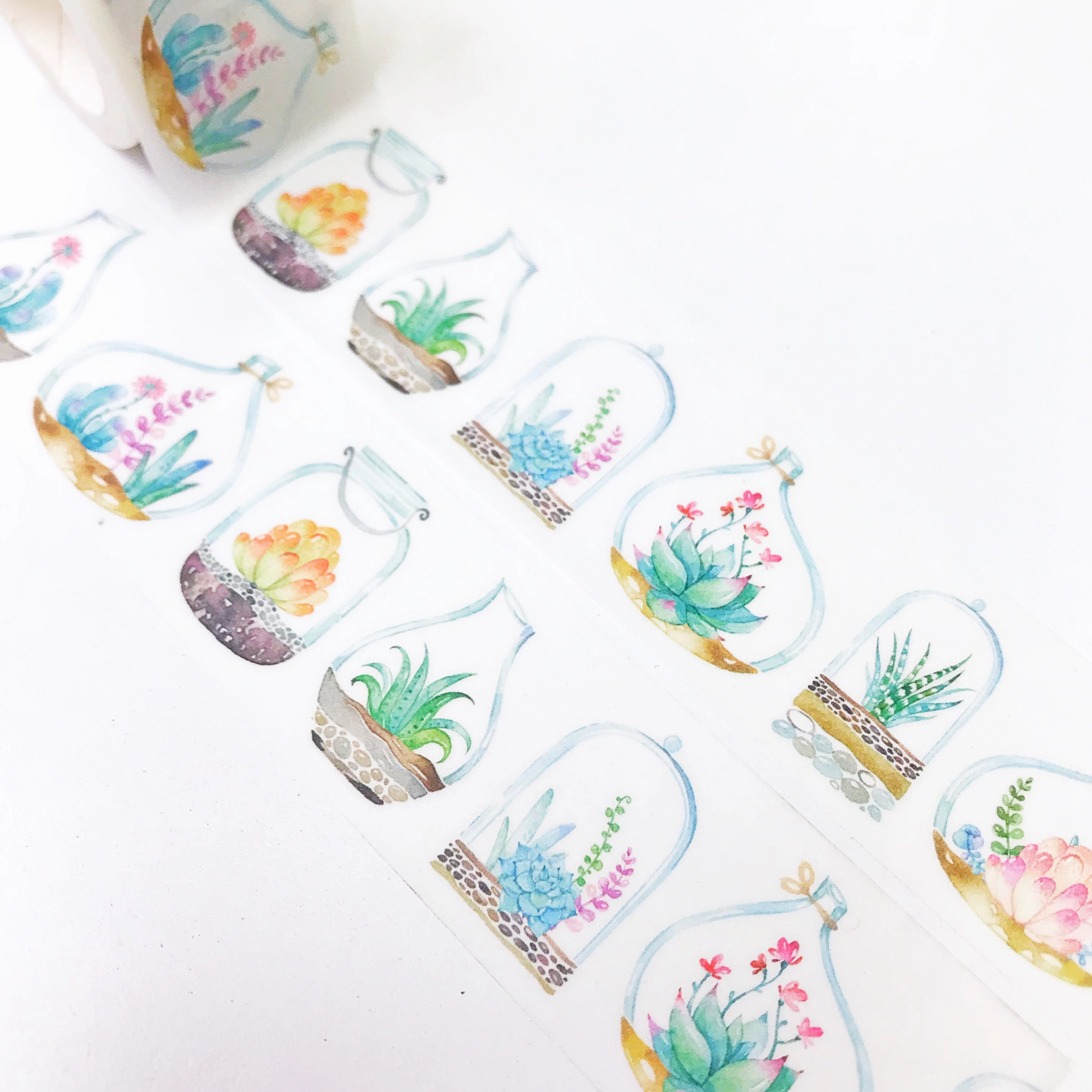 Succulents Washi Tape versatile resin