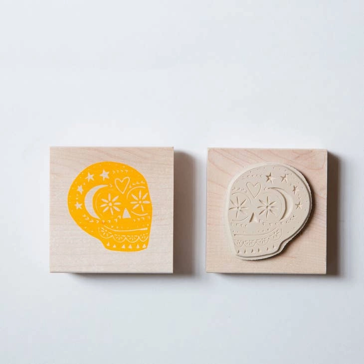trendy Sugar Skull Stamp