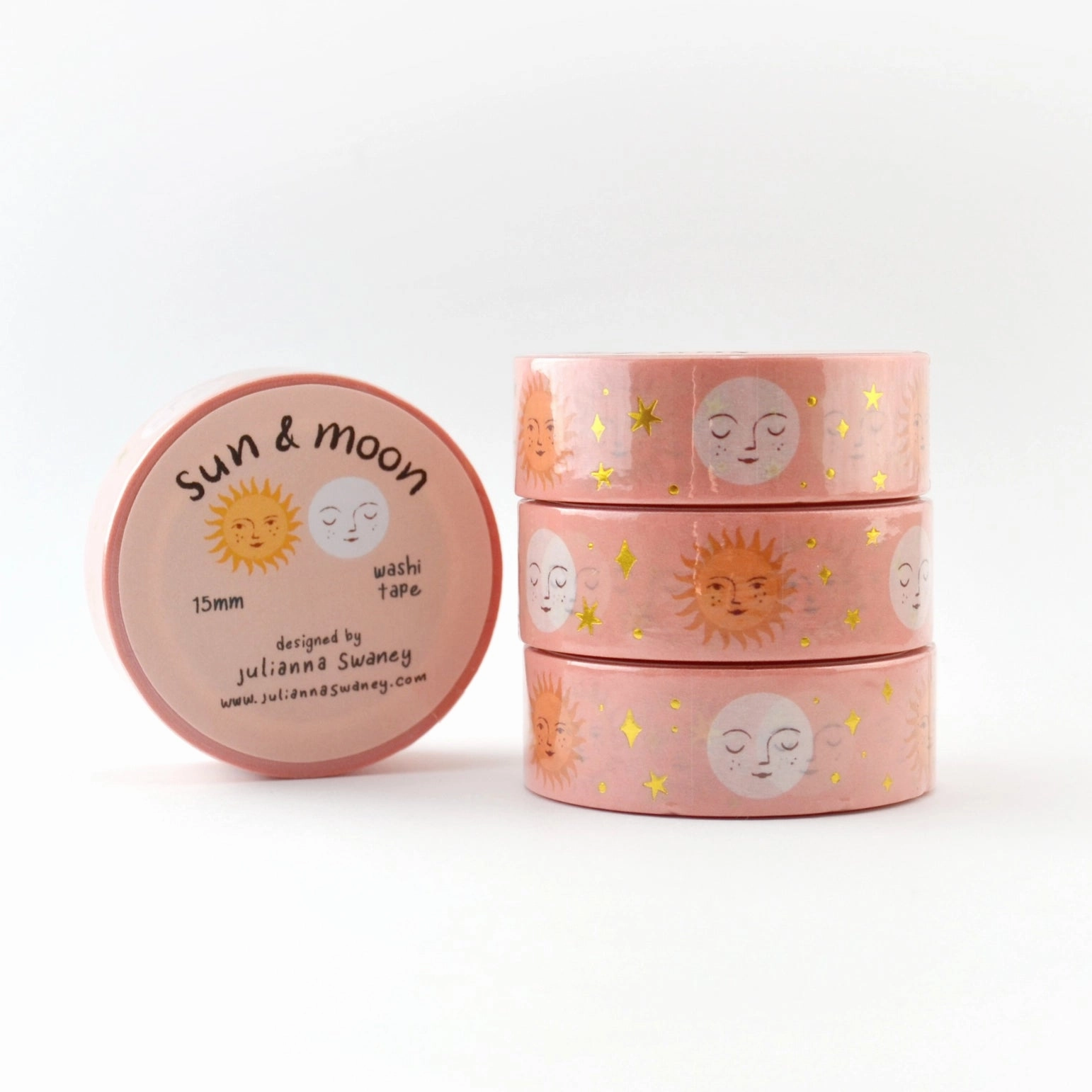 Sun & Moon Gold Foil 15Mm Washi Tape top