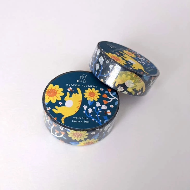 Sunflower Cats Washi Tape kit