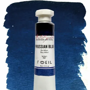 retro Prussian Blue Pb27 - Artist Grade Handmade Honey Based Watercolor Tube 15Ml