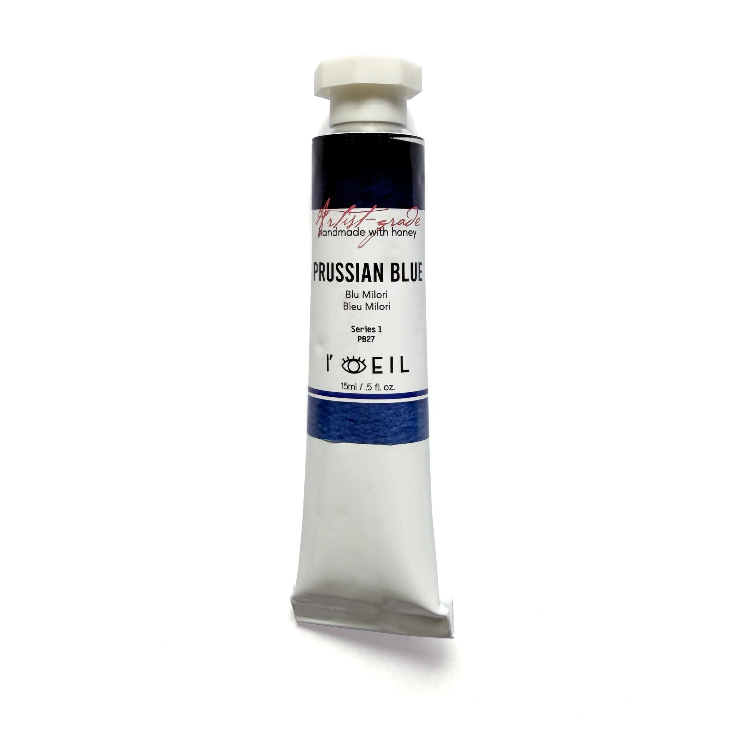 bulk Prussian Blue Pb27 - Artist Grade Handmade Honey Based Watercolor Tube 15Ml