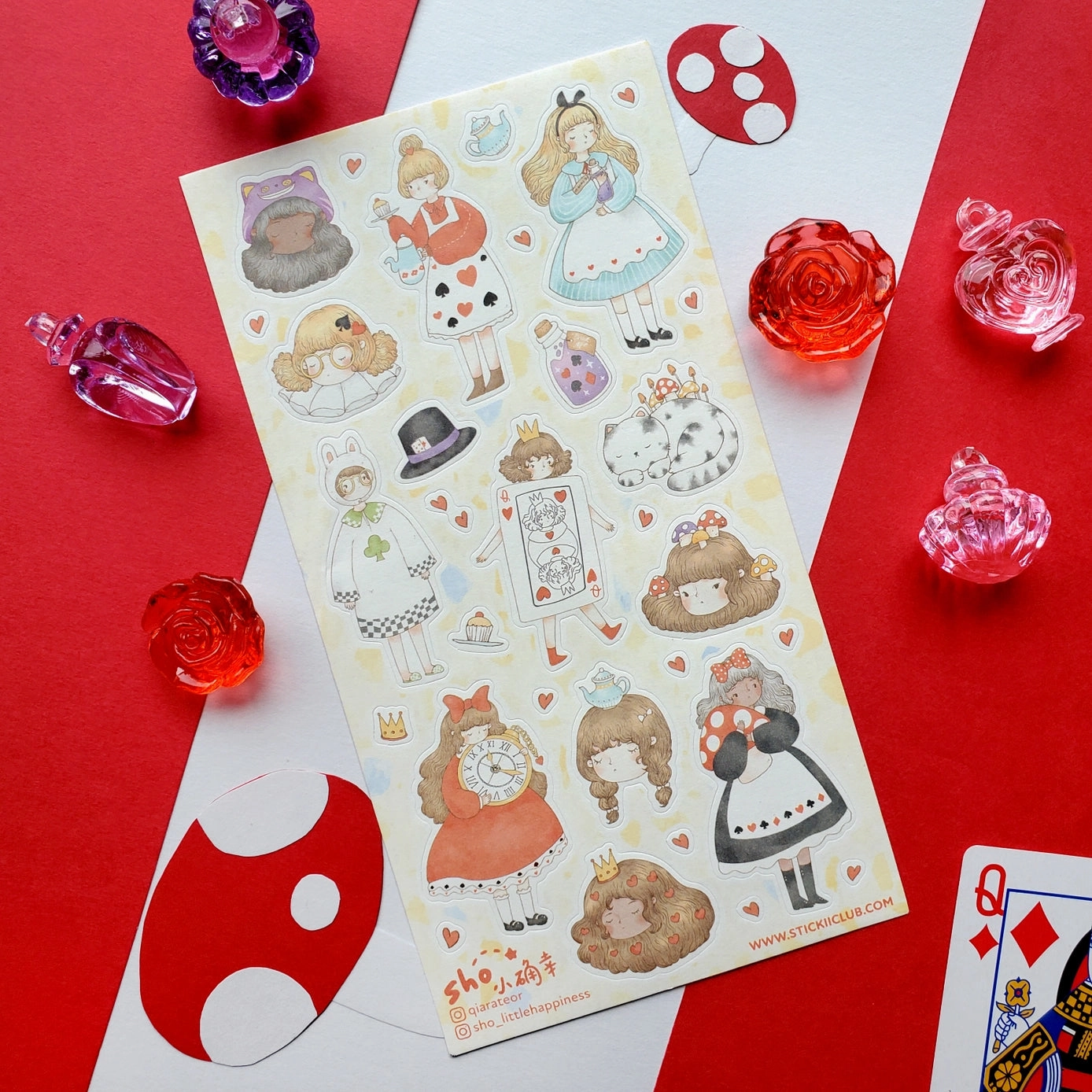 Adorable Wonderland Sticker Sheet new pack