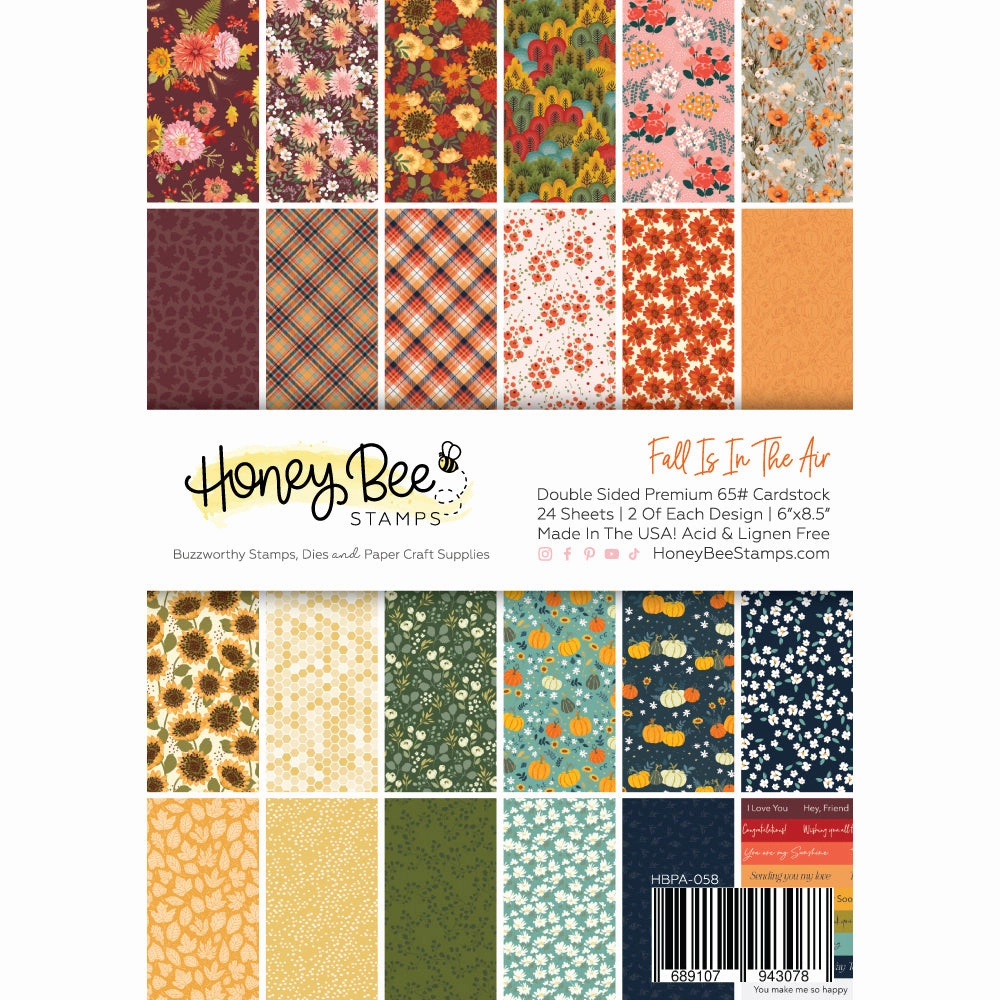 Fall Is In The Air Paper Pad 6X8.5 - 24 Double-Sided Sheets locking