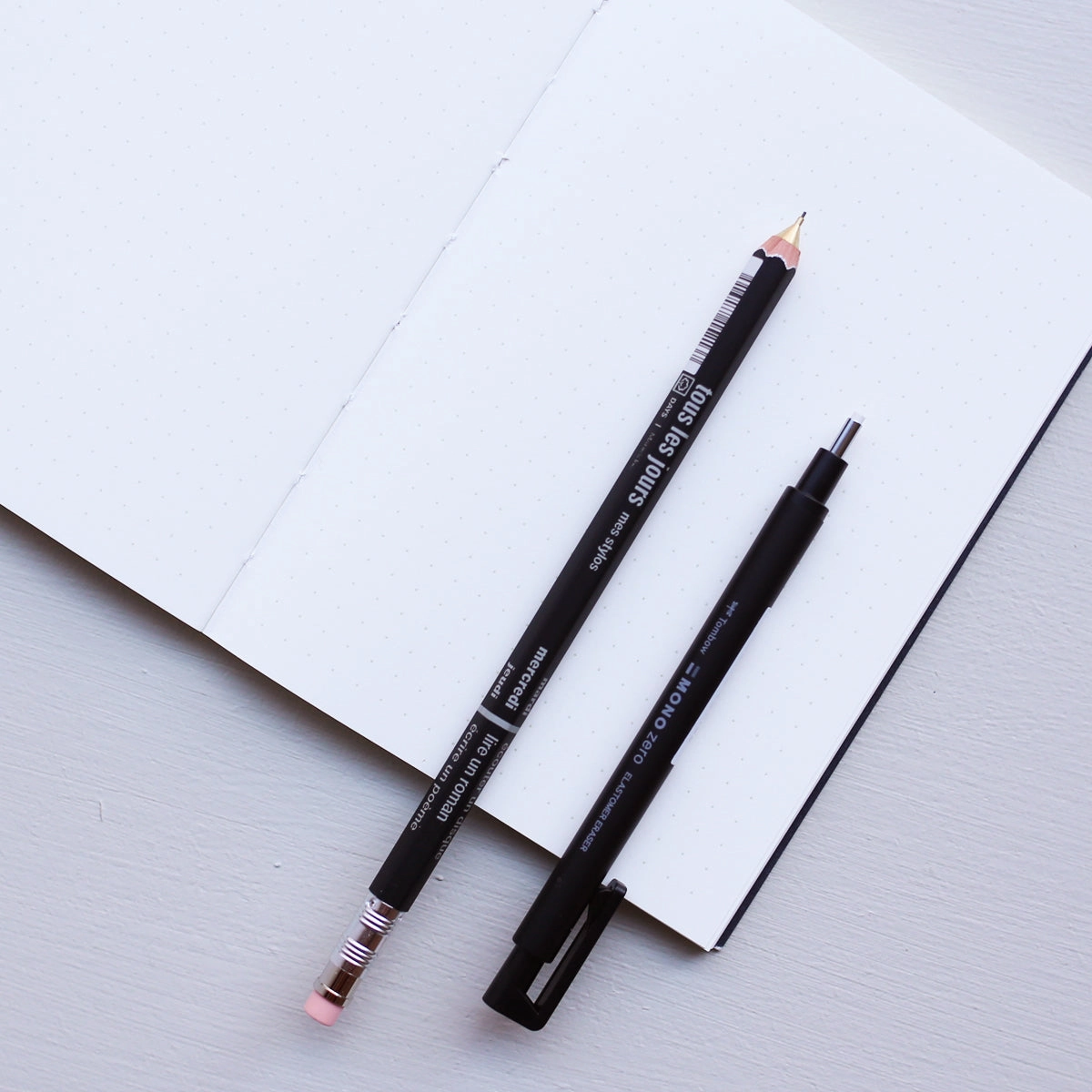 shockproof Mono Zero Eraser Pen // Black