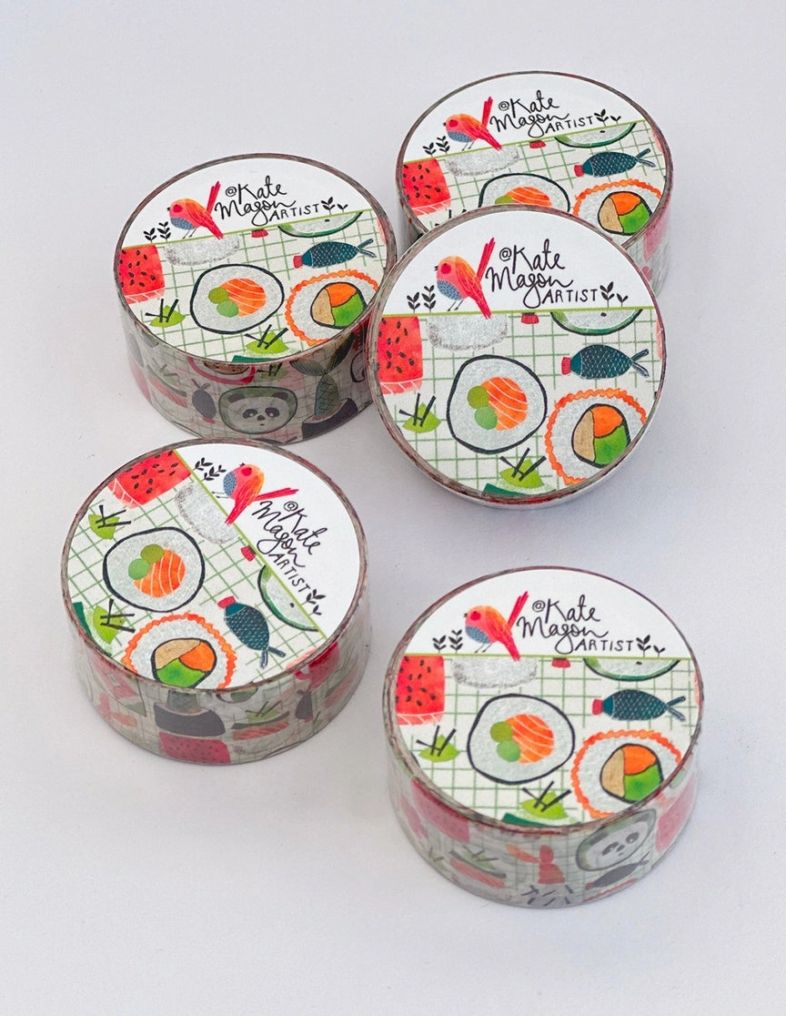 basic daily Sushi Washi Tape
