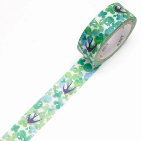 bright Swallow & Clover Washi Tape