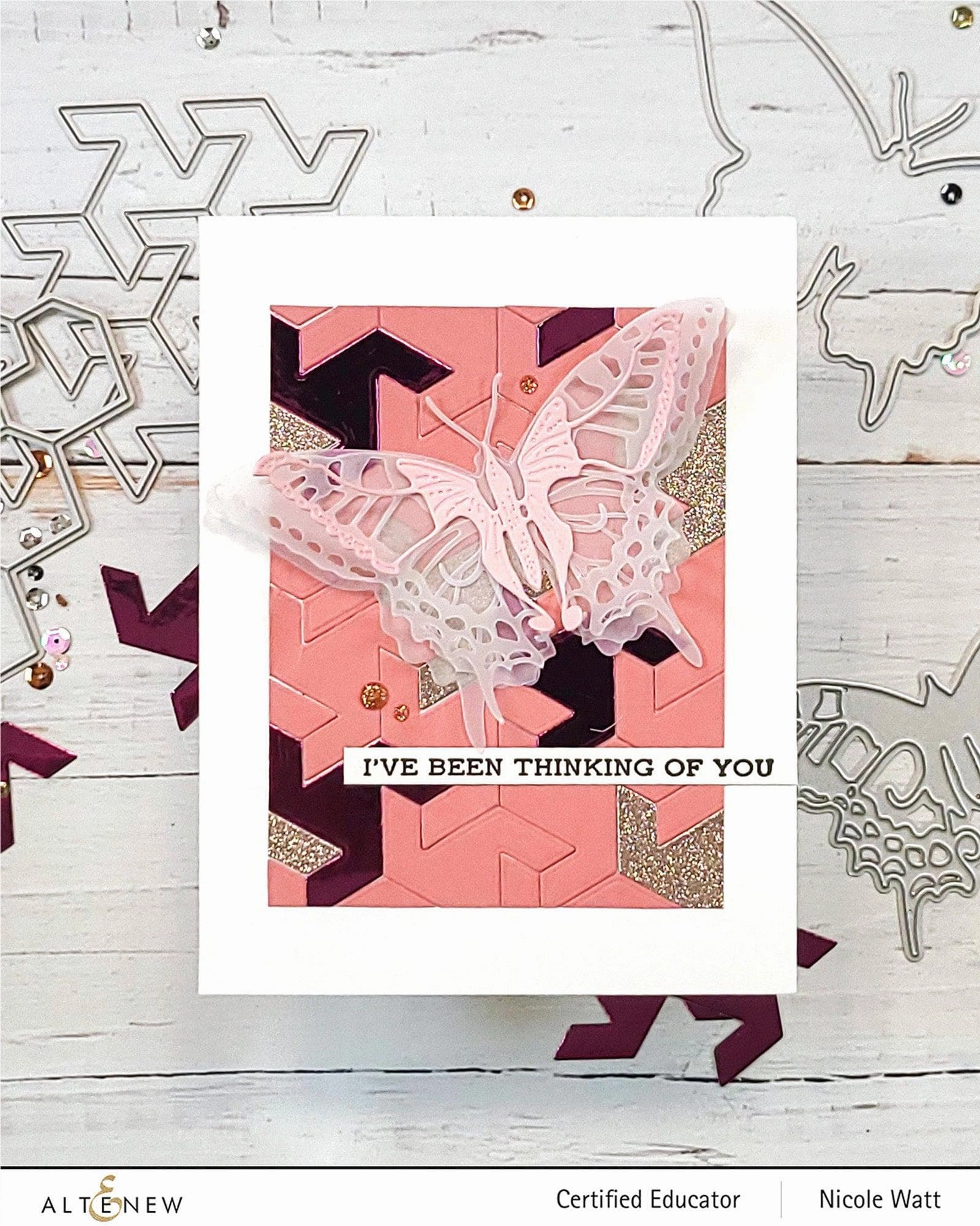 Swallowtail Butterfly Die Set muted exclusive