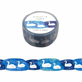 set Swan Die Cut Washi Tape