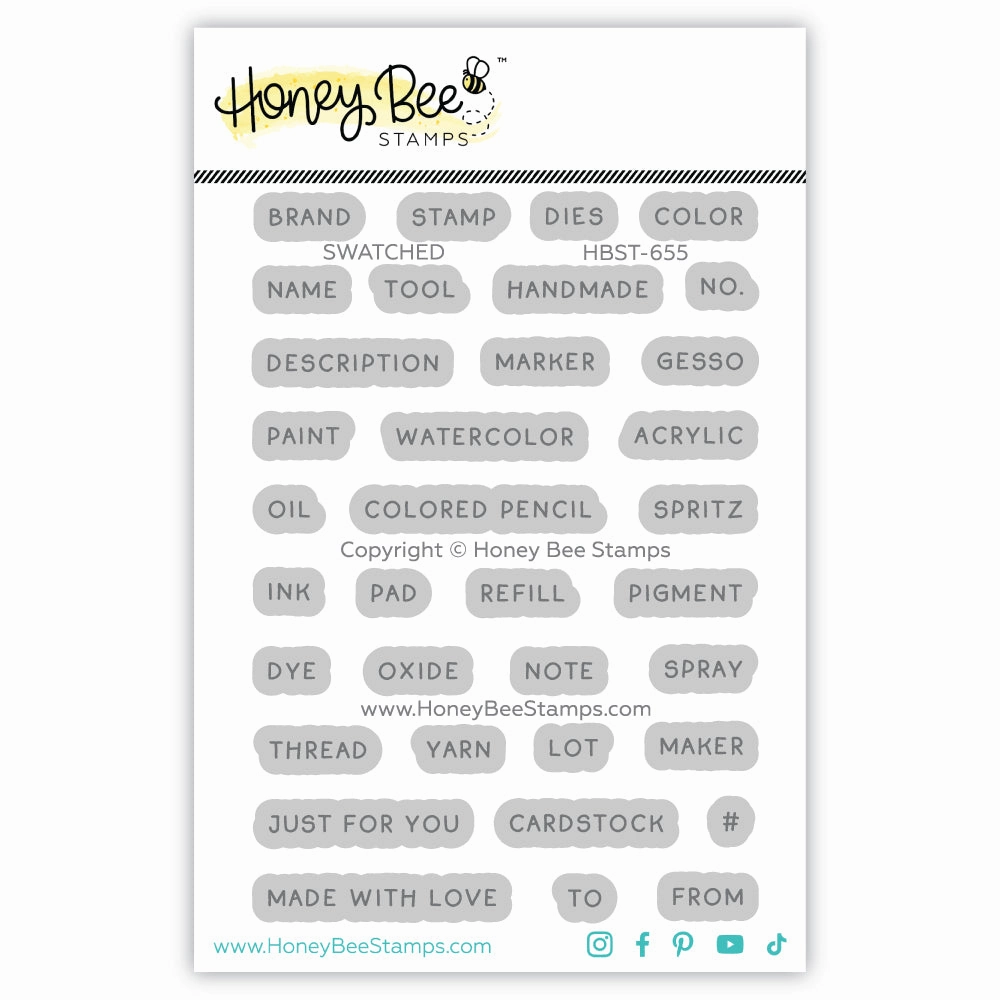 latest Swatched - 3"X4" Stamp Set