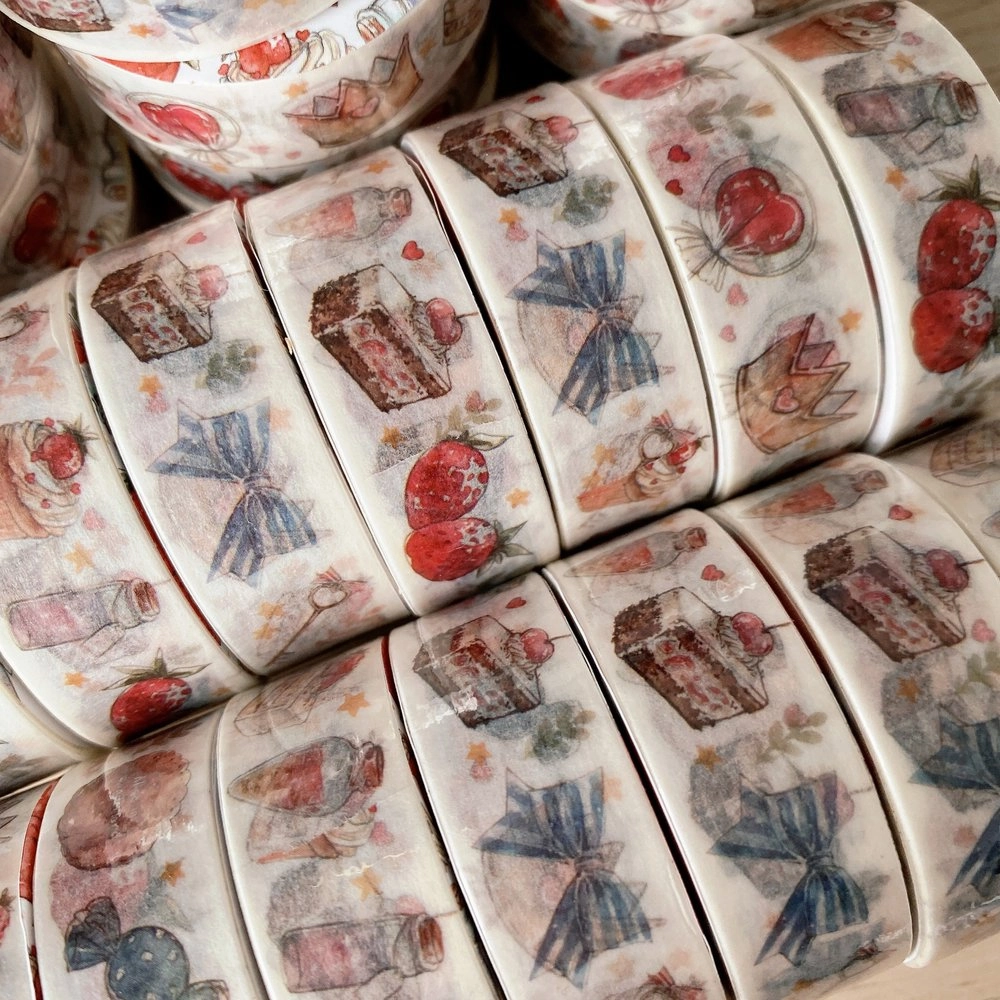 Sweet Desserts Washi Tape glass resilient
