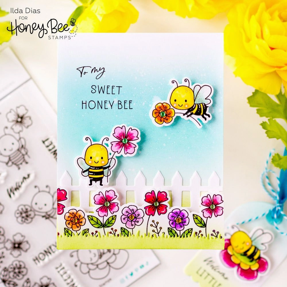 Sweet Honey Bee - 4X6 Stamp Set solid springloaded