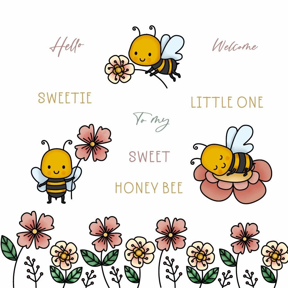 Sweet Honey Bee - 4X6 Stamp Set expandable