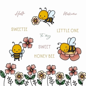 Sweet Honey Bee - 4X6 Stamp Set expandable