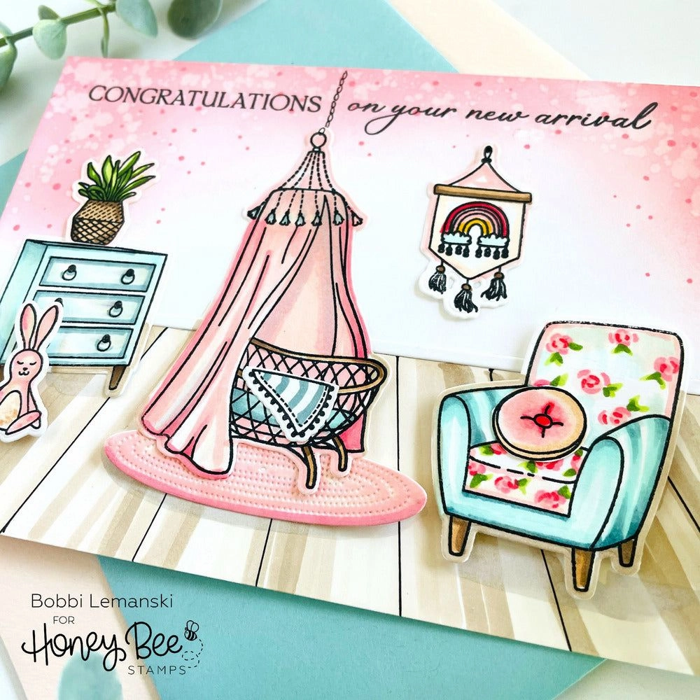 Sweet Nursery - 6X6 Stamp Set modern