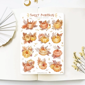Sweet Pumpkin Sticker Sheet springloaded