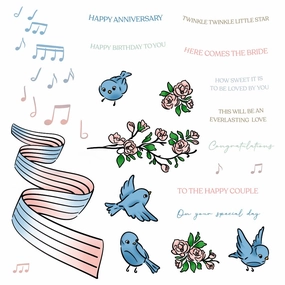 Sweet Songs - 6X8 Stamp Set kit