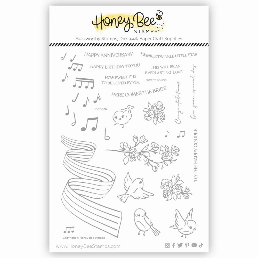 wide Sweet Songs - 6X8 Stamp Set