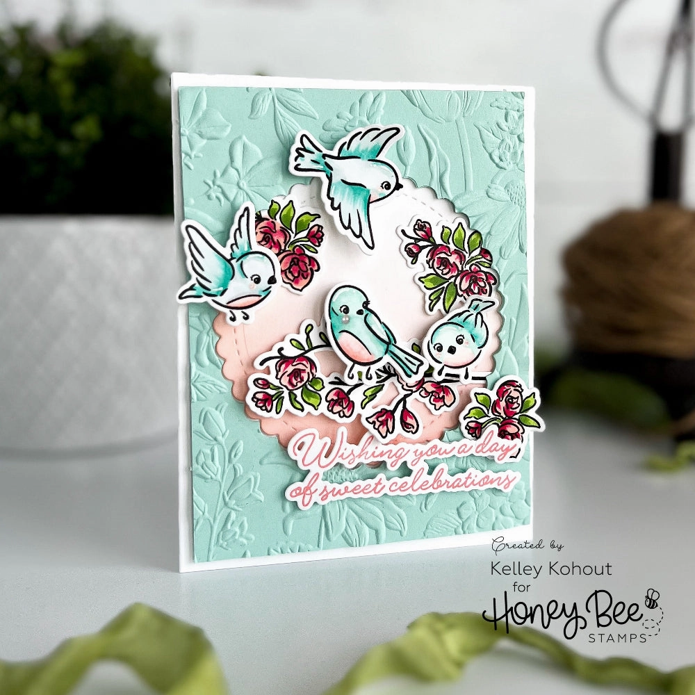 Sweet Songs - 6X8 Stamp Set shiny