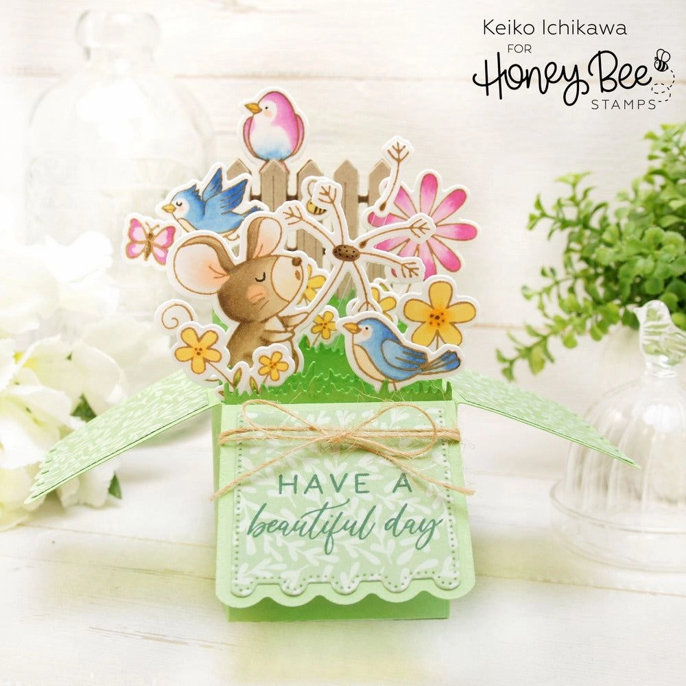 Sweet Spring Mice - 6X8 Stamp Set versatile springloaded
