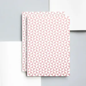 metallic adjustable Ola Medium Flat Lay Notebook Kaffe Print In Clay Pink - Plain