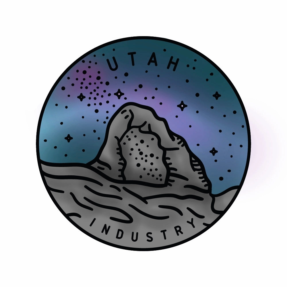 robust affordable 50 States Circles - 2X2 Stamp Set - Utah