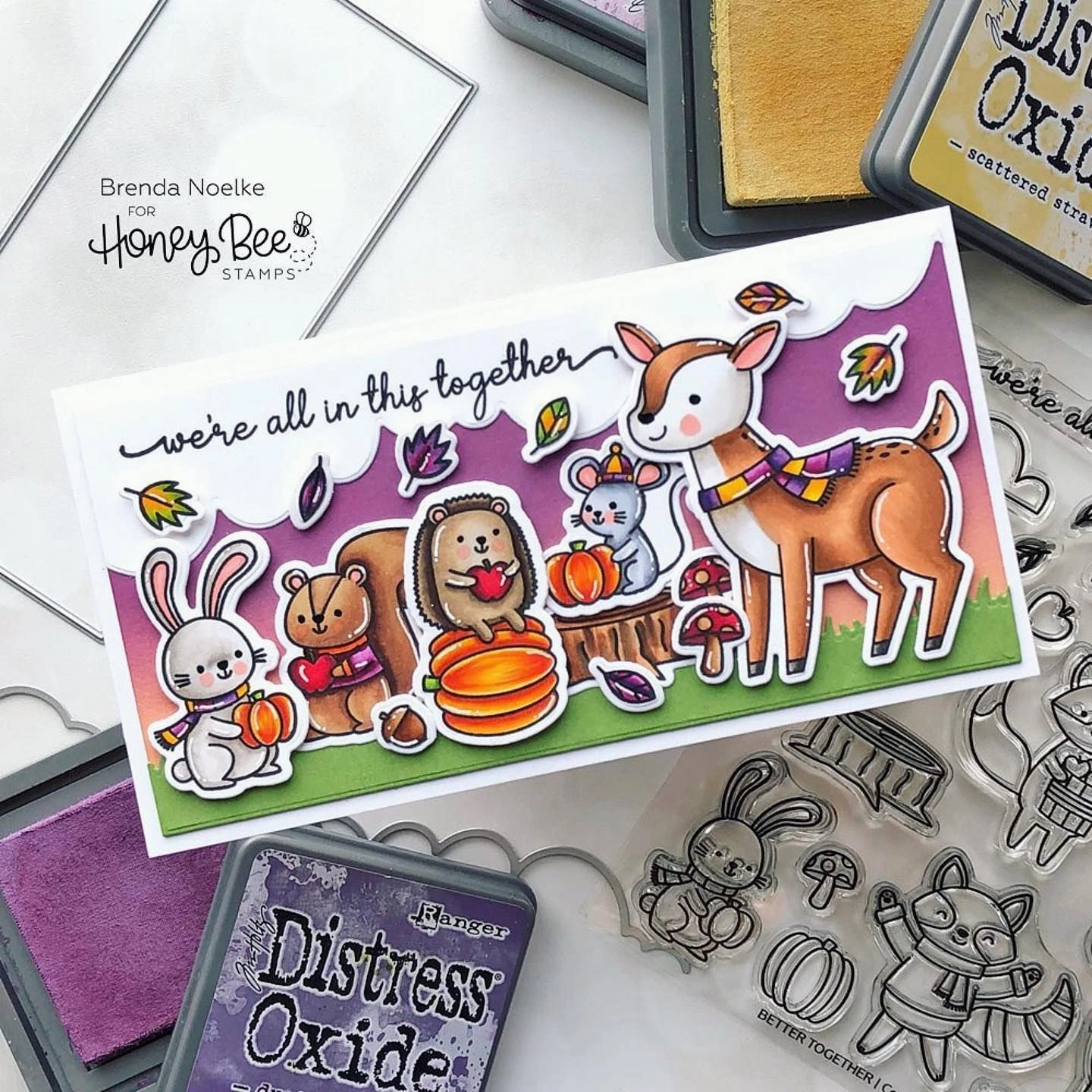 Better Together - 6X6 Stamp Set - Retiring stackable recycled