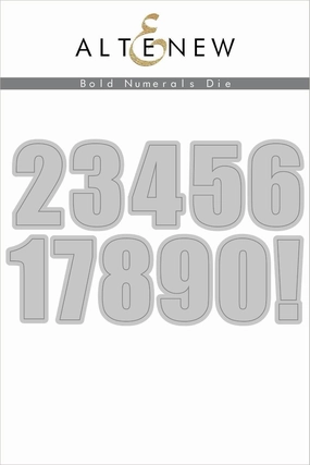 refined multipack Bold Numerals Die Set