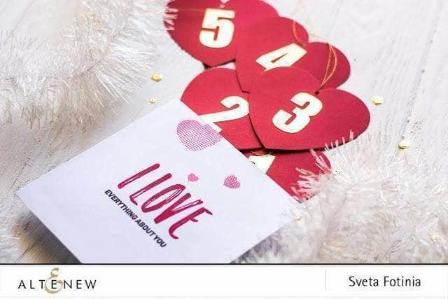 Bold Numerals Die Set recycled maxi