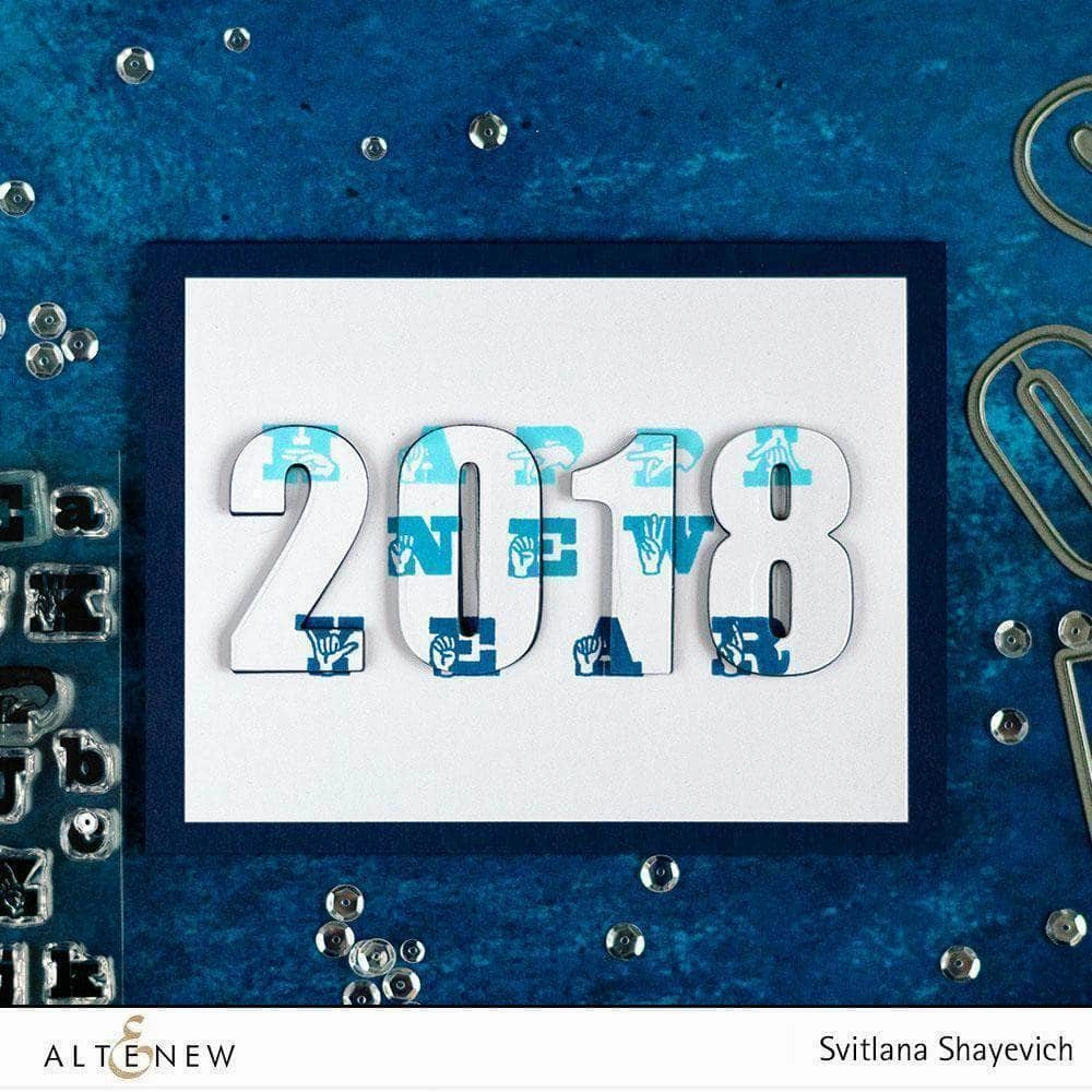 reliable Bold Numerals Die Set