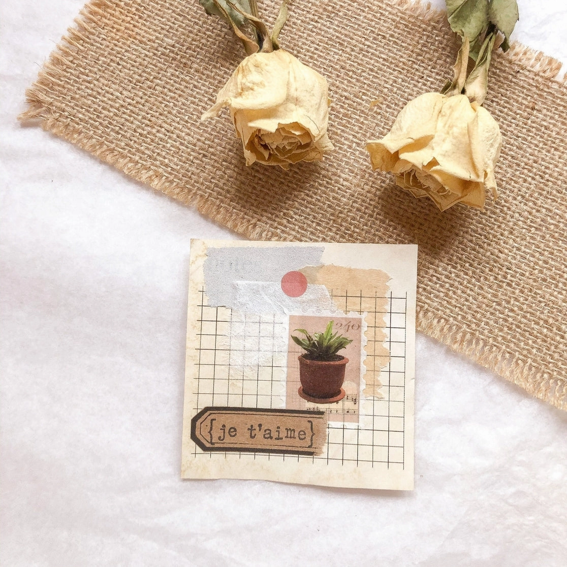 Butterfly Stamp Washi Tape bronze shiny