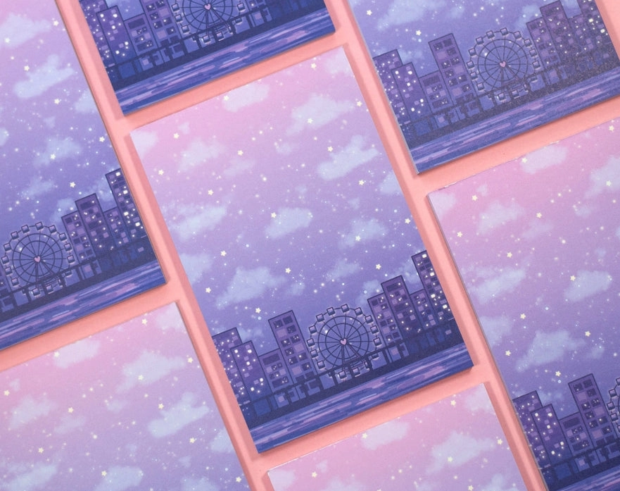 nonslip City Nights Notepad