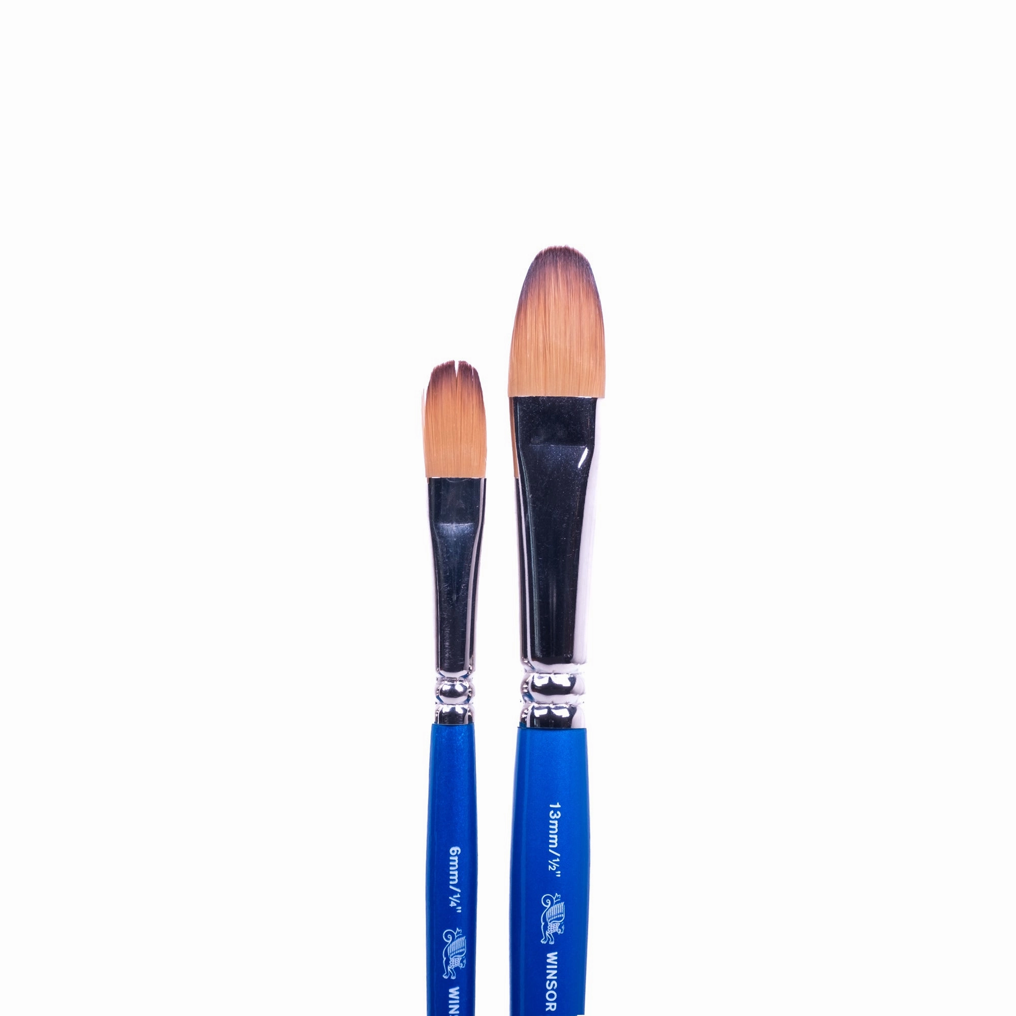 Cotman Synthetic Bristled Oval Filbert Paintbrush solid pack