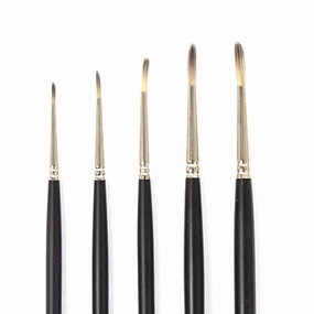 sleek compact Synthetic Hog'S Hair Round Paintbrush