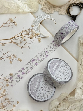 Lilac Roses Washi Tape 15Mm portable single