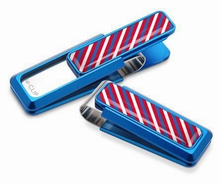 M-Clip Blue Uv2 W/Red, White & Blue Money Clip soft