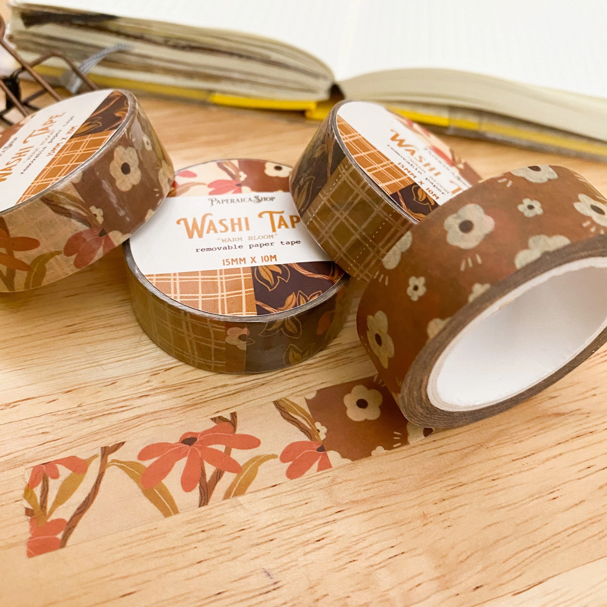 thin Paperaicashop Washi Tape - Warm Bloom