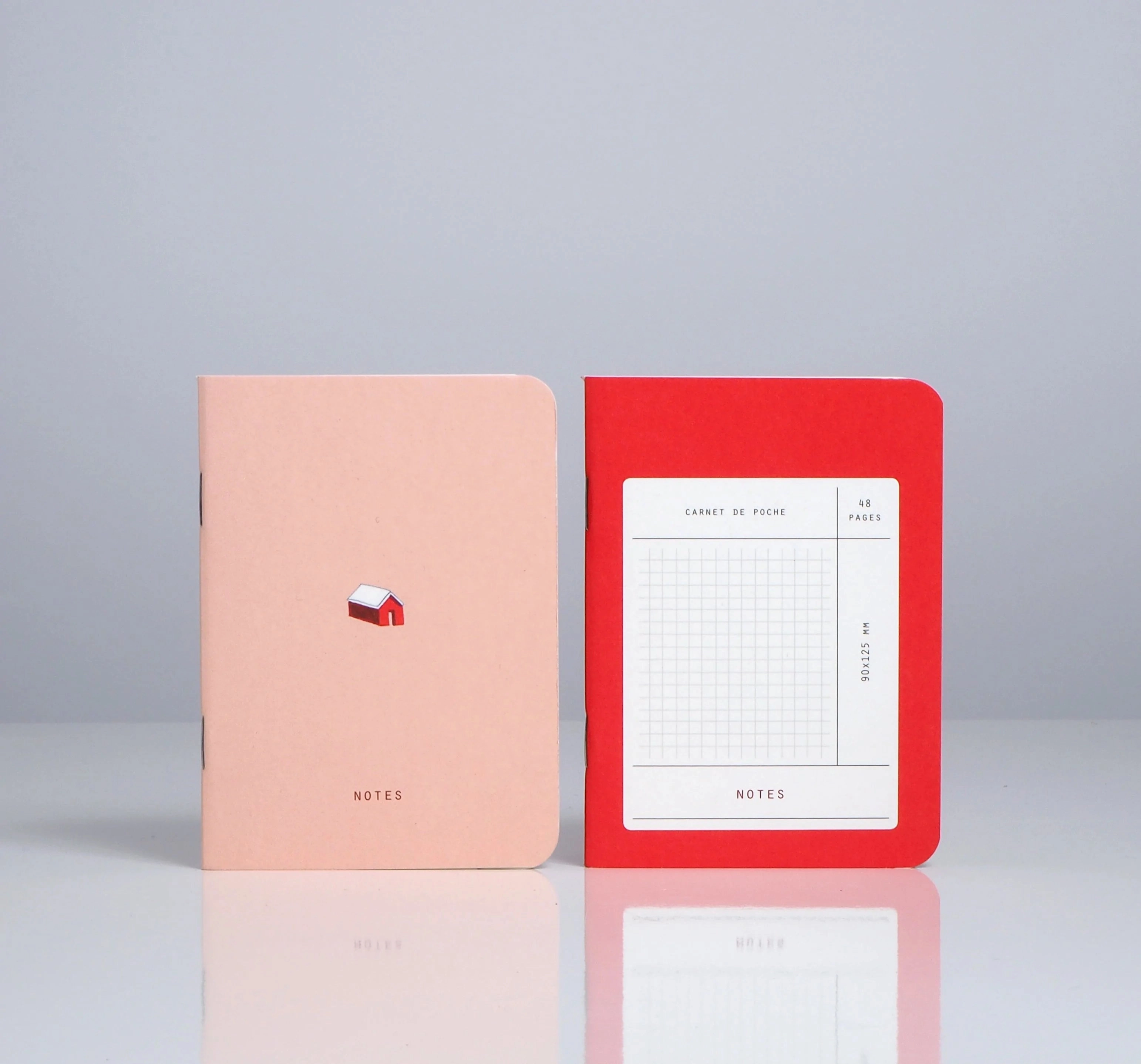 fiber Season Paper Collection Maison Mini Pocket Notebook - Blank And Grid
