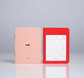 fiber Season Paper Collection Maison Mini Pocket Notebook - Blank And Grid
