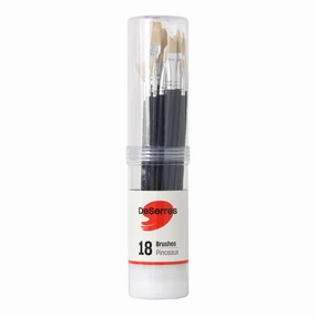 classic Set Of 18 Deserres Paintbrushes