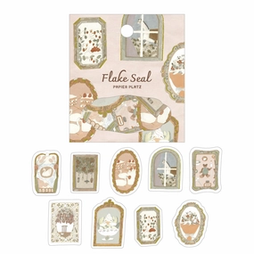 Tobimatsu Shoichiro Gold Foil Flake Sticker - Foil Frame elegant