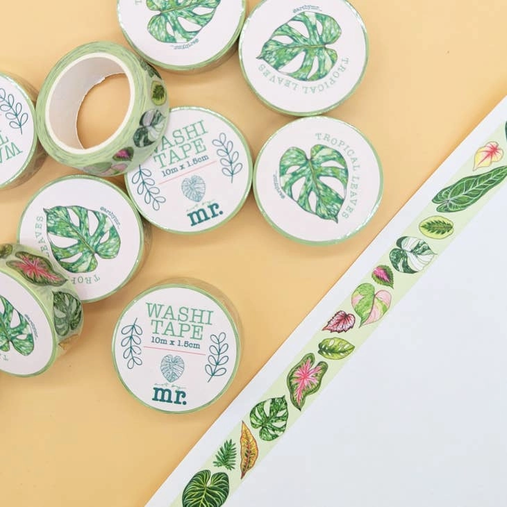 strong Tropical Leaves Washi Tape