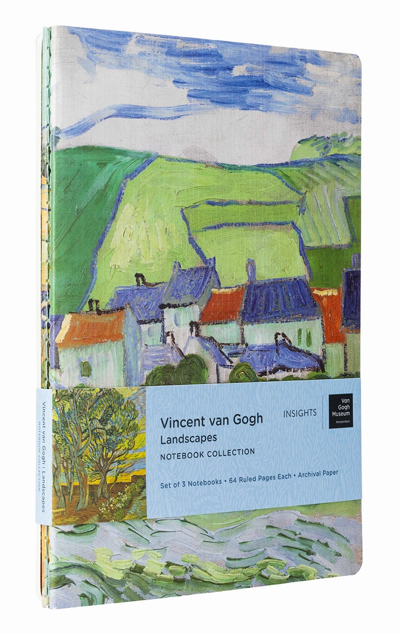Van Gogh Landscapes Sewn Notebook Collection (Set Of 3) bright compact