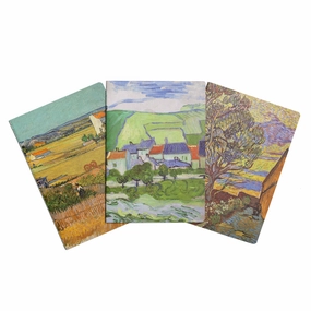 musthave Van Gogh Landscapes Sewn Notebook Collection (Set Of 3)