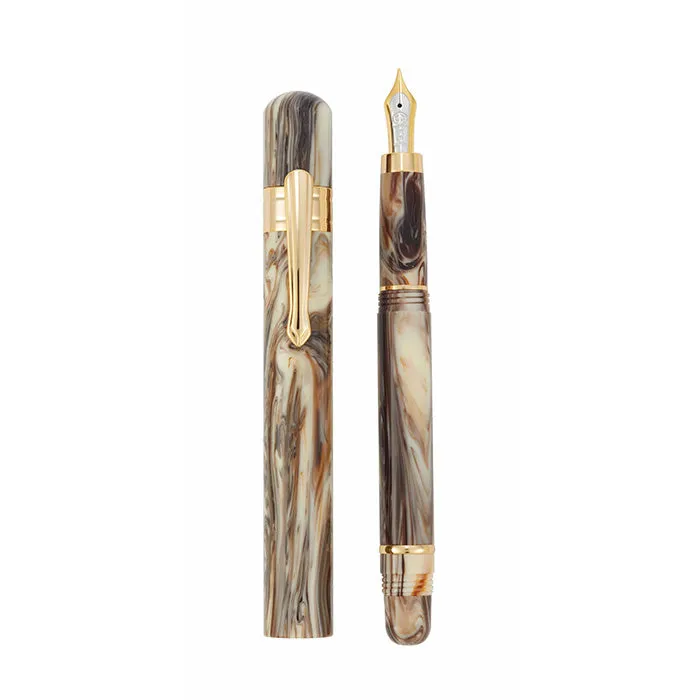 Taccia Covenant Se Parchment Swirl Steel Nib Fountain Pen quickdry