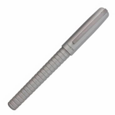 Taccia Pinnacle Graphite Grey Steel Nib Fountain Pen classic vintage