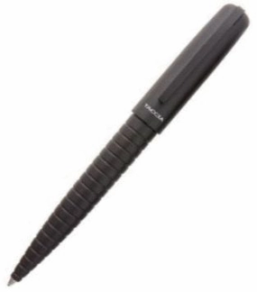 small narrow Taccia Pinnacle Gunmetal Ballpoint Pen