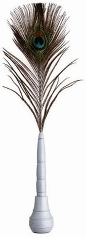 refillable cotton Taccia Shakespearean Peacock Silver Quill Pen